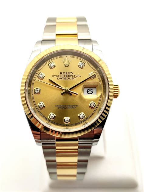 Rolex Datejust 36 126233 Champagne Diamond Dial 